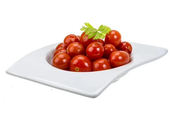 Tomate cereja marinado — Fotografia de Stock