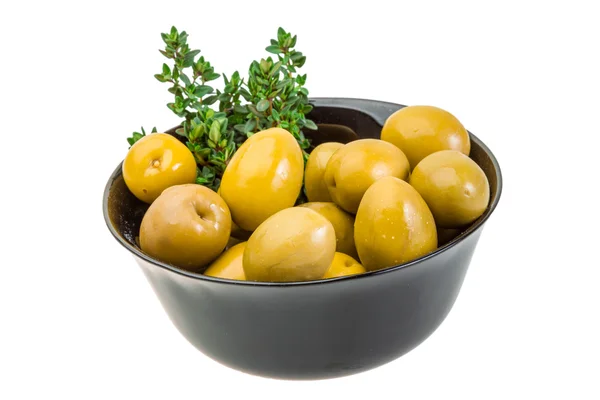 Green gigant olives — Stock Photo, Image