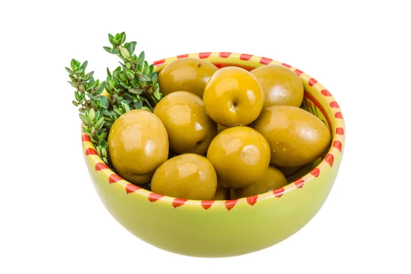 Green gigant olives — Stock Photo, Image