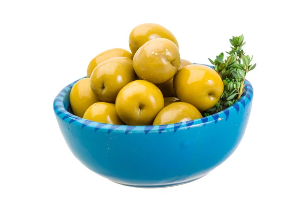 Green gigant olives — Stock Photo, Image