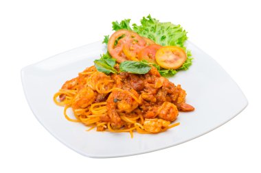 Deniz ürünleri makarna