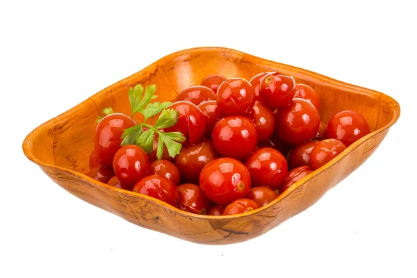 Tomate cereja marinado — Fotografia de Stock