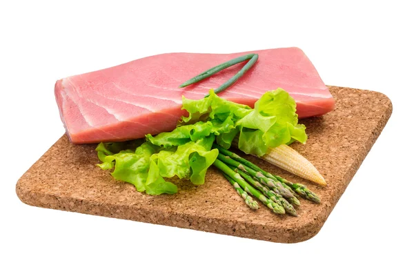 Ton balığı çiğ biftek — Stok fotoğraf