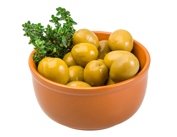 Green gigant olives — Stock Photo, Image