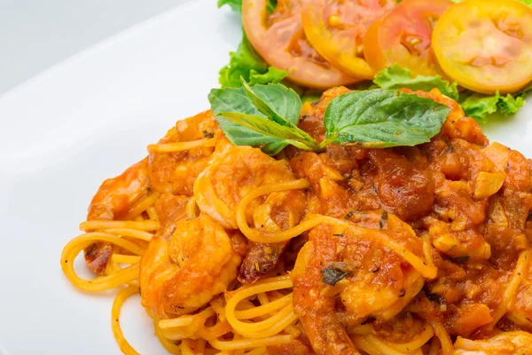 Seafood pasta — Stock Photo, Image