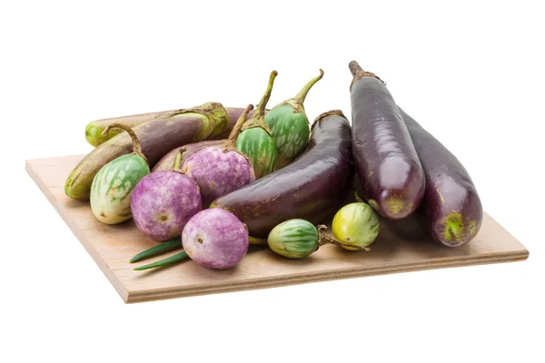 Aziatische aubergine assortie — Stockfoto