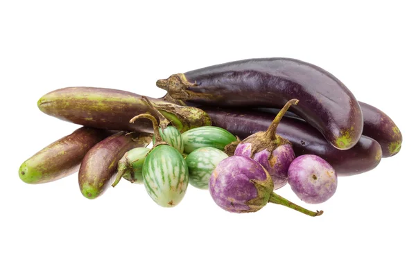 Aziatische aubergine assortie — Stockfoto