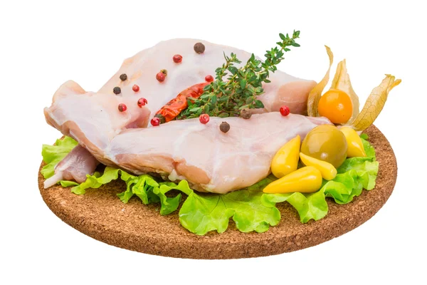 Raw rabbit meat — Stock Photo, Image