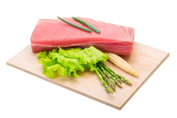 Syrové steak z tuňáka — Stock fotografie