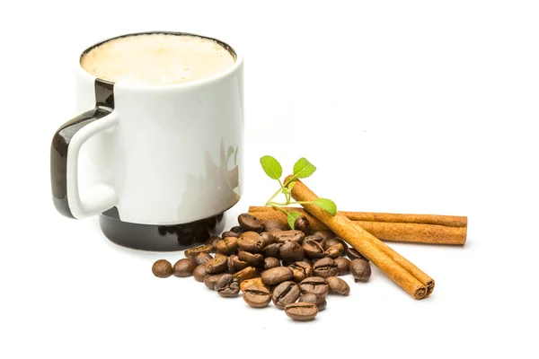 Coffee witn cinnamon — Stock Photo, Image