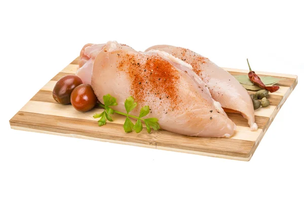 Raw chicken fillet — Stock Photo, Image