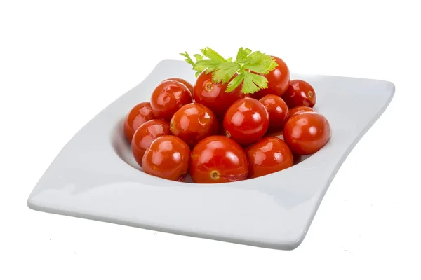 Tomate cereja marinado — Fotografia de Stock