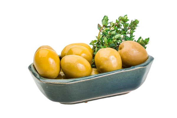 Green gigant olives — Stock Photo, Image