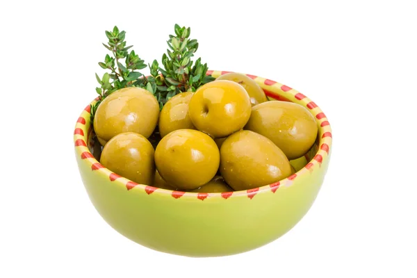 Green gigant olives — Stock Photo, Image