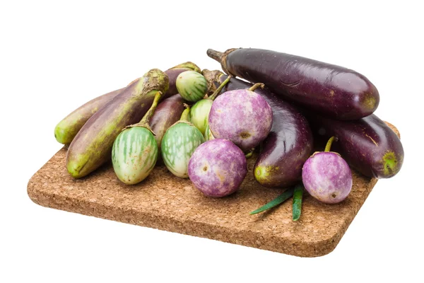 Aziatische aubergine assortie — Stockfoto