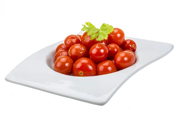 Tomate cereja marinado — Fotografia de Stock