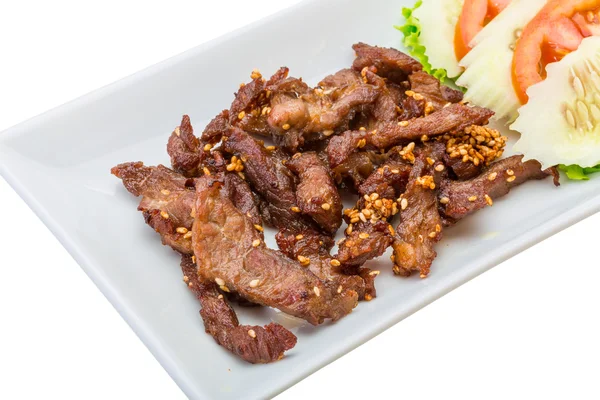 Gebratenes Schweinefleisch thai style — Stockfoto