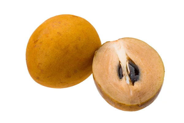 Sapodilla on white — Stock Photo, Image