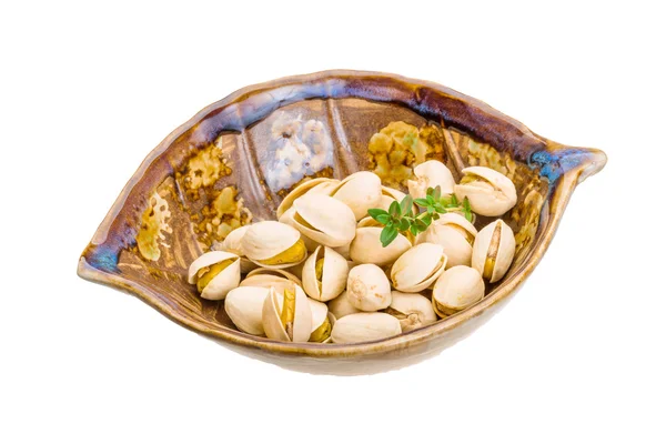Pistachio in bowl — Stock Photo, Image