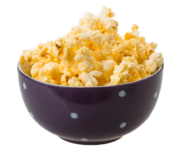 Popcorn v misce — Stock fotografie