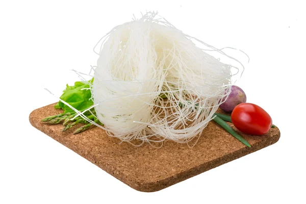 Raw rice noodles — Stock Photo, Image