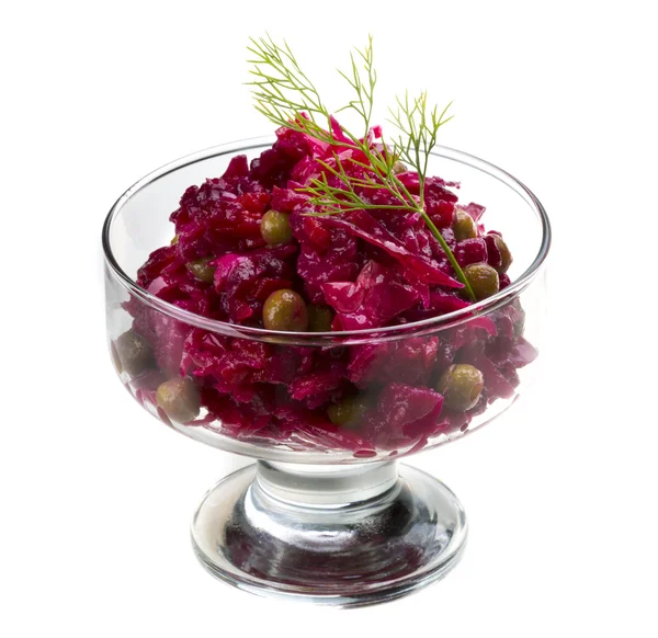 Vinaigrette Russian beetroot salad — Stock Photo, Image