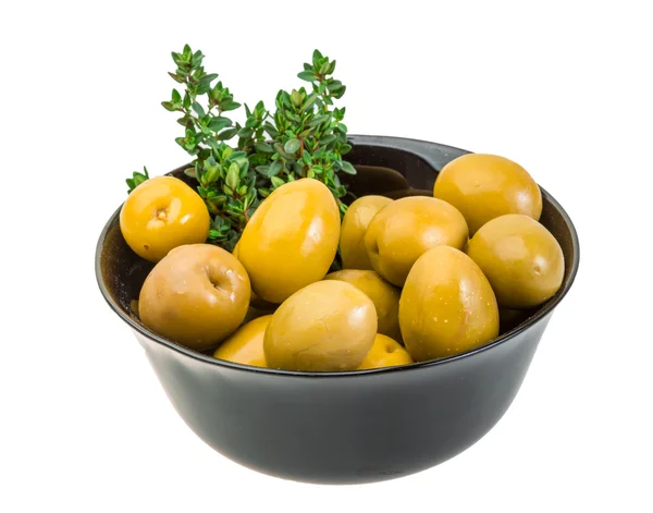 Green gigant olives — Stock Photo, Image