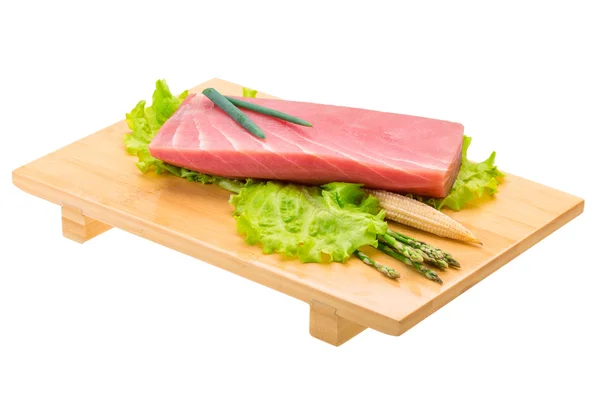 Nyers tonhal steak — Stock Fotó