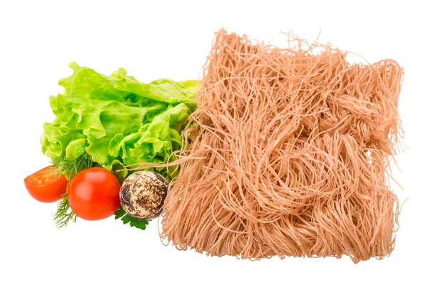 Fideos de arroz crudo — Foto de Stock