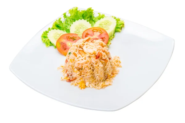 Fried rice with shrimps — Stock Photo, Image