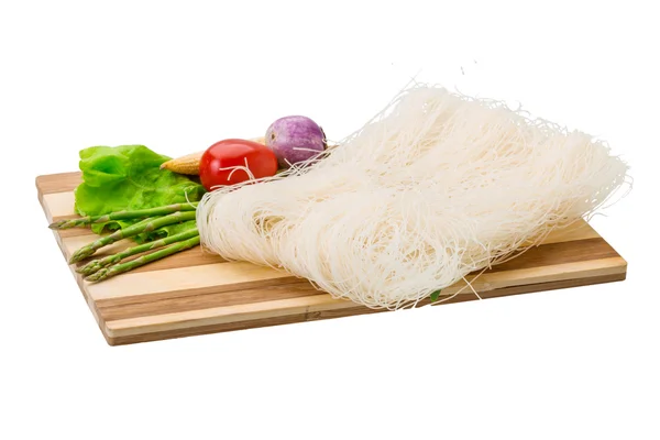 Çiğ pirinç noodle — Stok fotoğraf