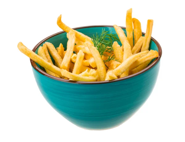 French fries on white background — Stock Photo, Image