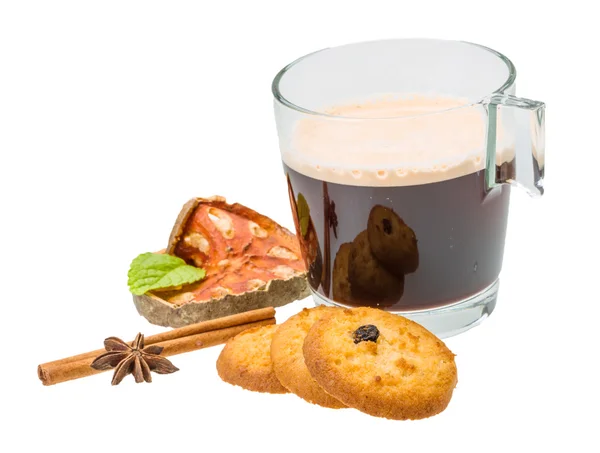 Biscotti olandesi con caffè — Foto Stock