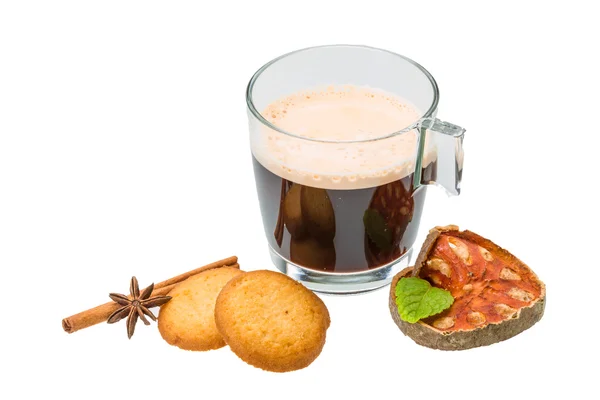 Biscotti olandesi con caffè — Foto Stock