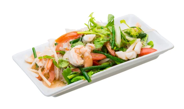 Cam noodle ile deniz ürünleri — Stok fotoğraf