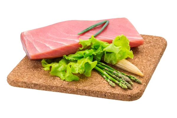 Bistecca cruda di tonno — Foto Stock