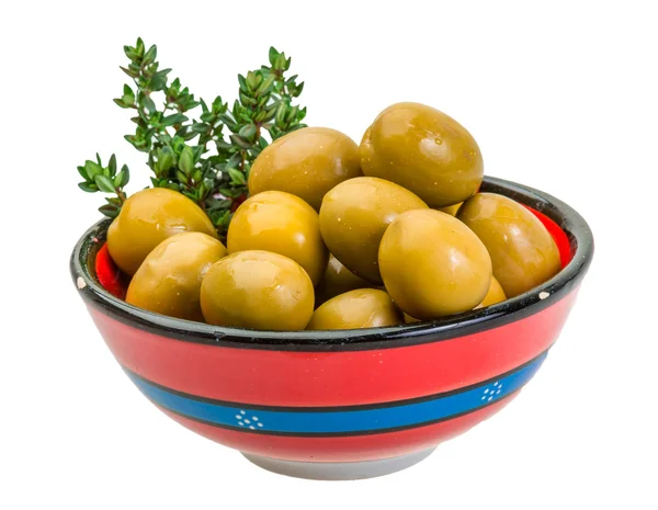 Green gigant olives — Stock Photo, Image