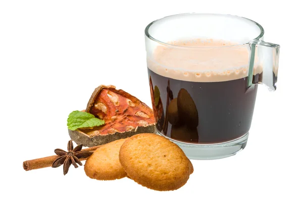 Biscotti olandesi con caffè — Foto Stock