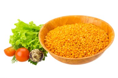 çiğ kırmızı mercimek