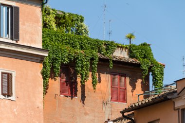 Roma, İtalya. eski şehrin tipik mimari detaylar