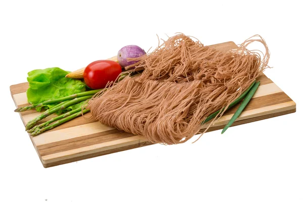 Raw rice noodles — Stock Photo, Image