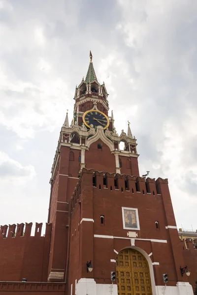 Torre Spasskaya na Praça Vermelha — Fotografia de Stock