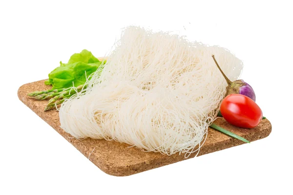 Syrové rýže nudle — Stock fotografie