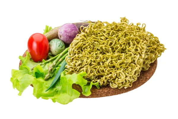 Fideos verdes crudos — Foto de Stock