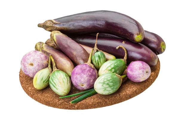 Aziatische aubergine assortie — Stockfoto