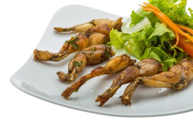 ızgara kurbağa bacağı