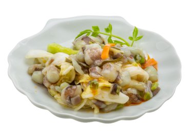 ham ahtapot salatası