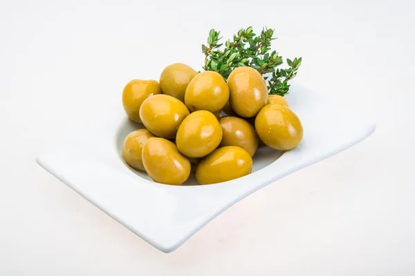 GIGANT yeşil zeytin — Stok fotoğraf