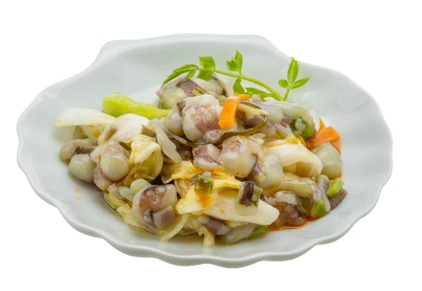 Ruwe octopus salade — Stockfoto