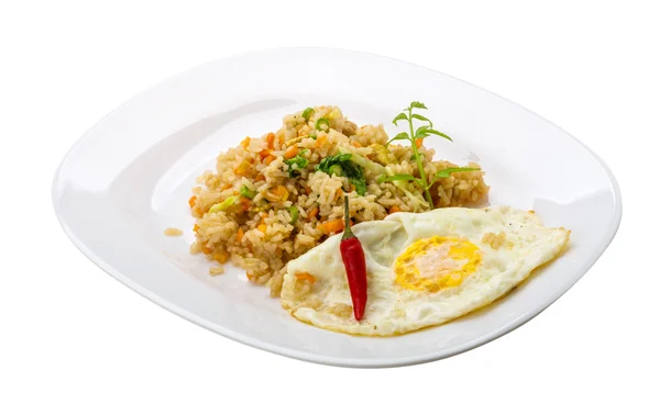 Fried rice with egg — Stock Photo, Image